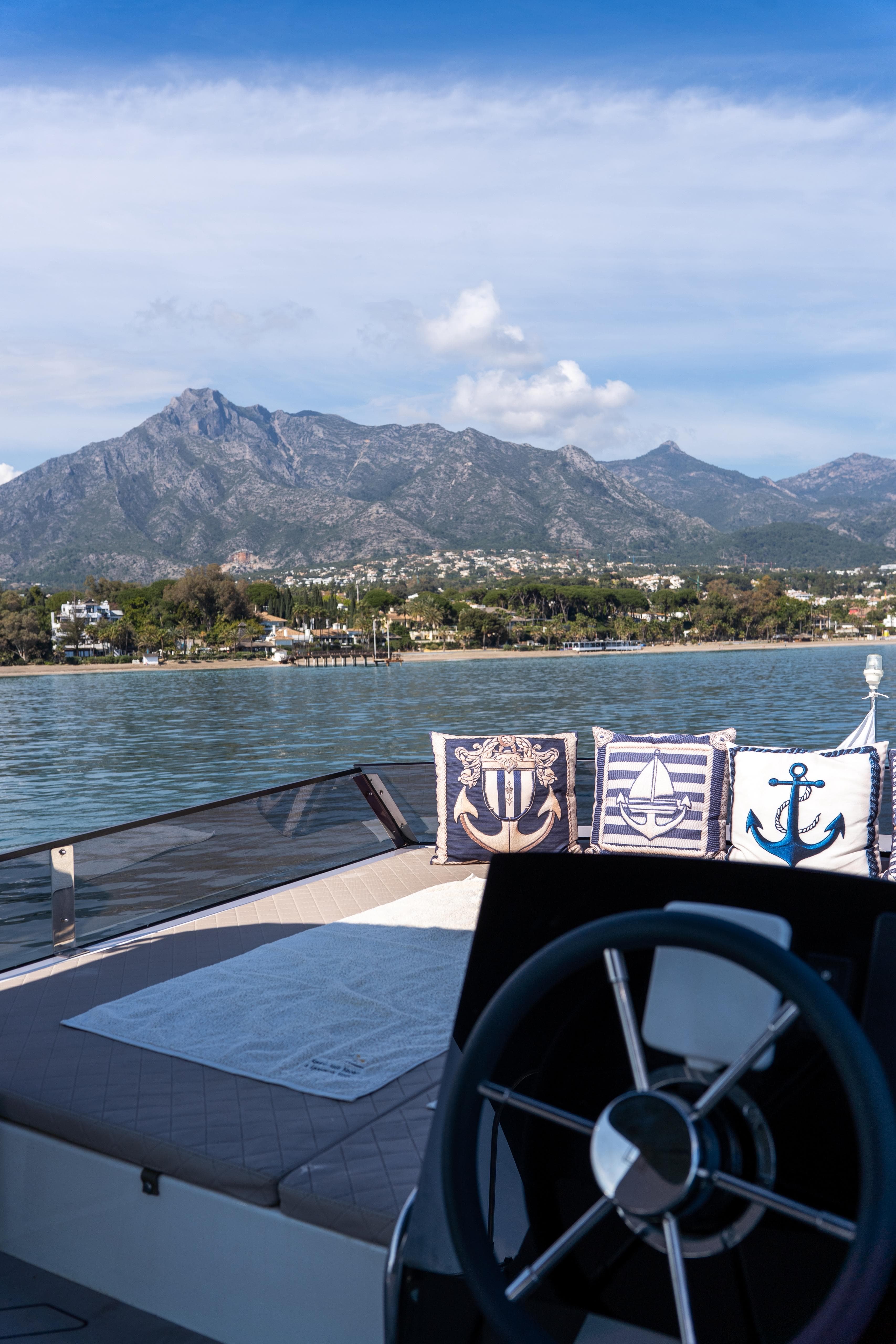Cobra Maestro 42 exterior — yacht charter Marbella
