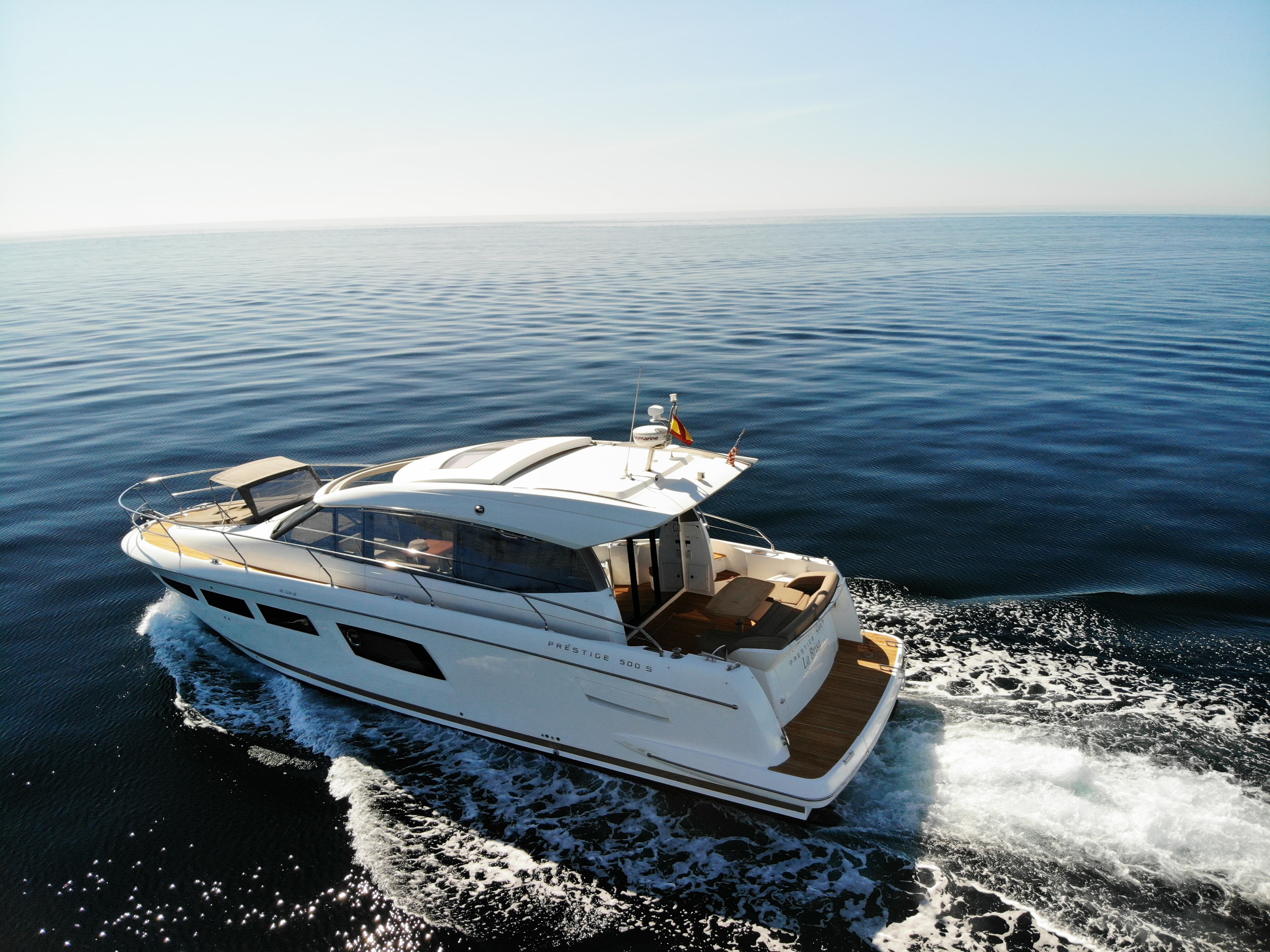 Prestige 50 "La Brisa" exterior — yacht charter Marbella