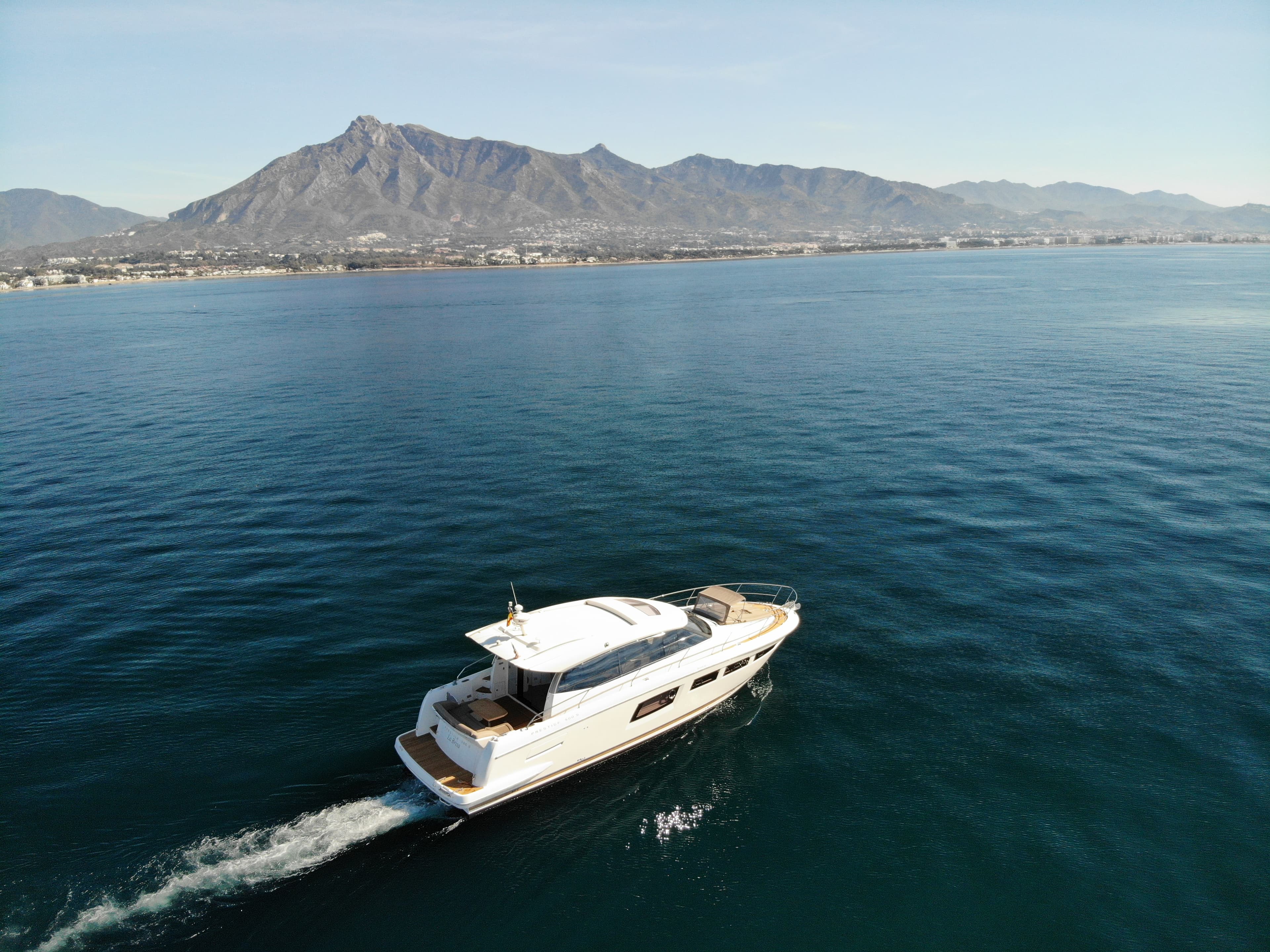Prestige 50 "La Brisa" exterior — yacht charter Marbella