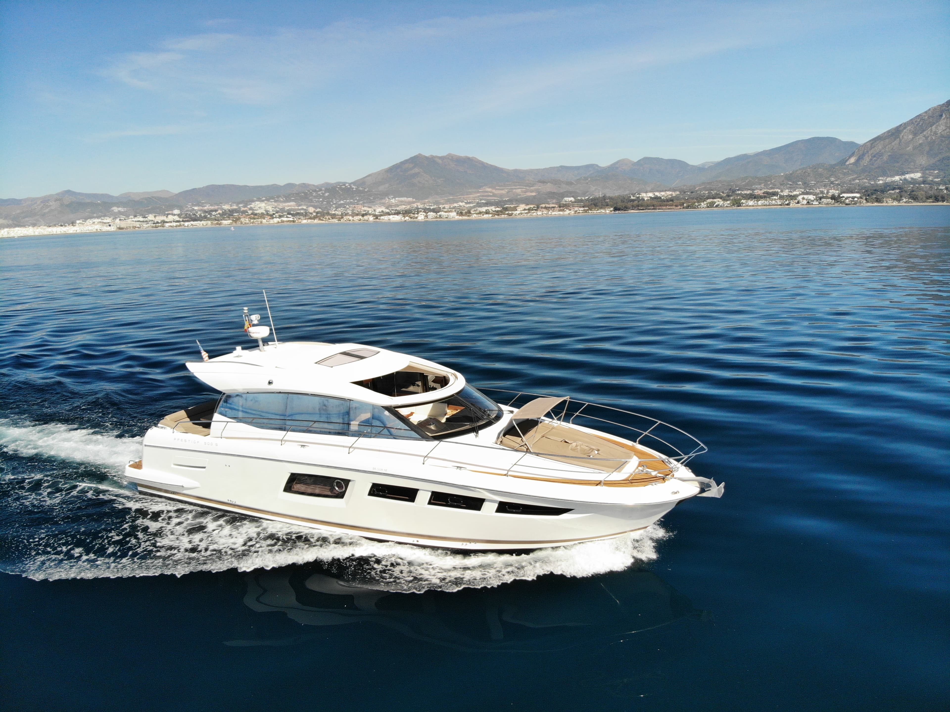 Prestige 50 "La Brisa" exterior — yacht charter Marbella
