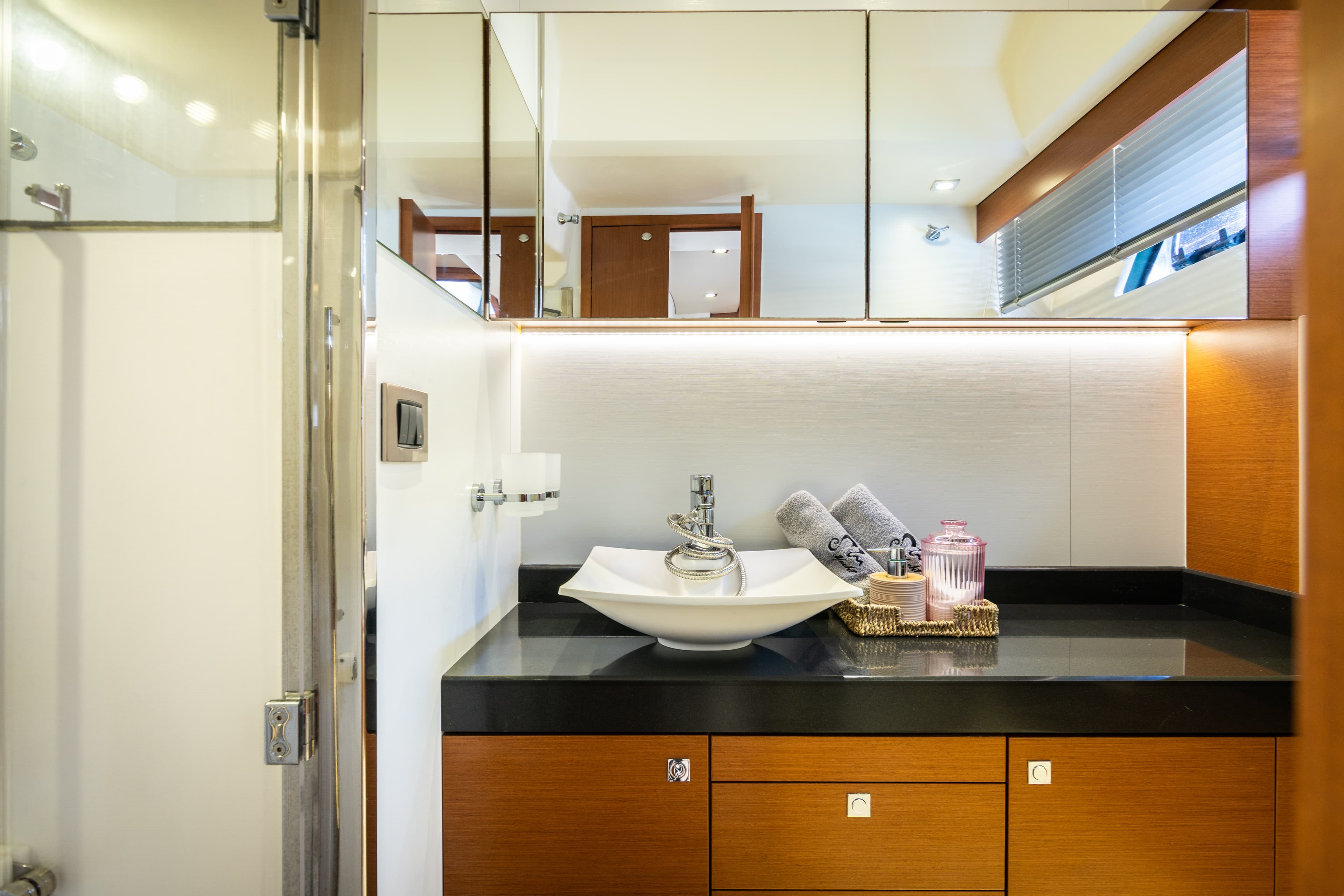 Prestige 50 "La Brisa" interior — luxury yacht Marbella