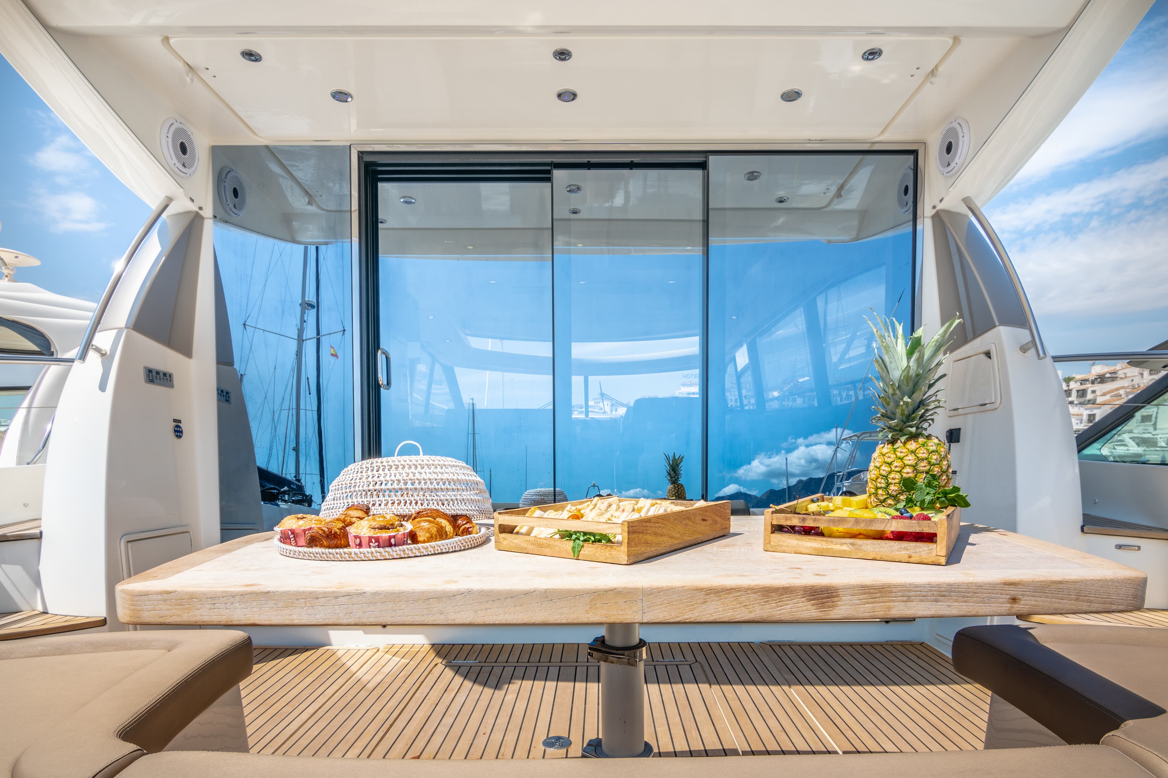 Prestige 50 "La Brisa" interior — luxury yacht Marbella