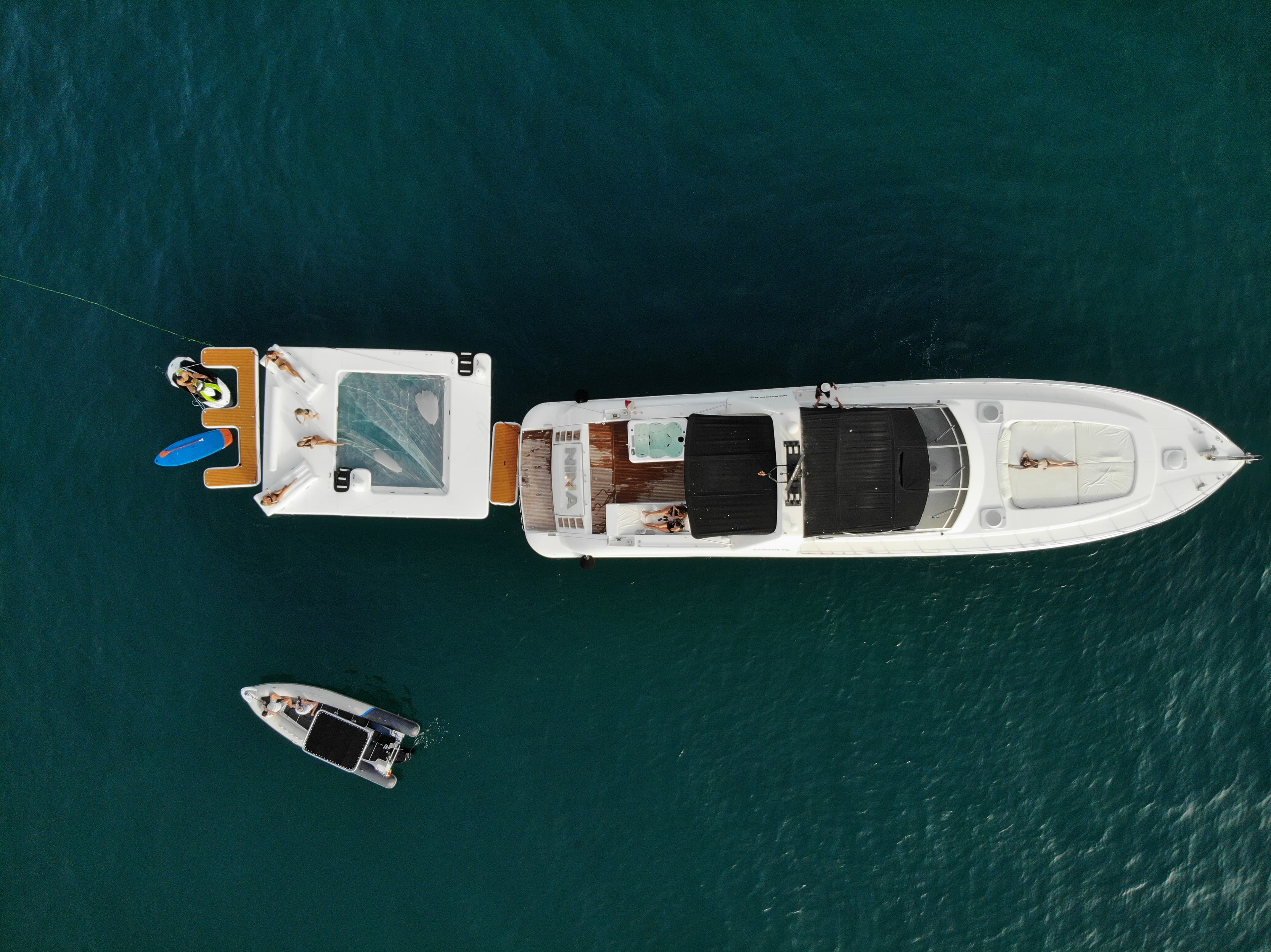 Mangusta 80 "Nina" exterior — yacht charter Marbella