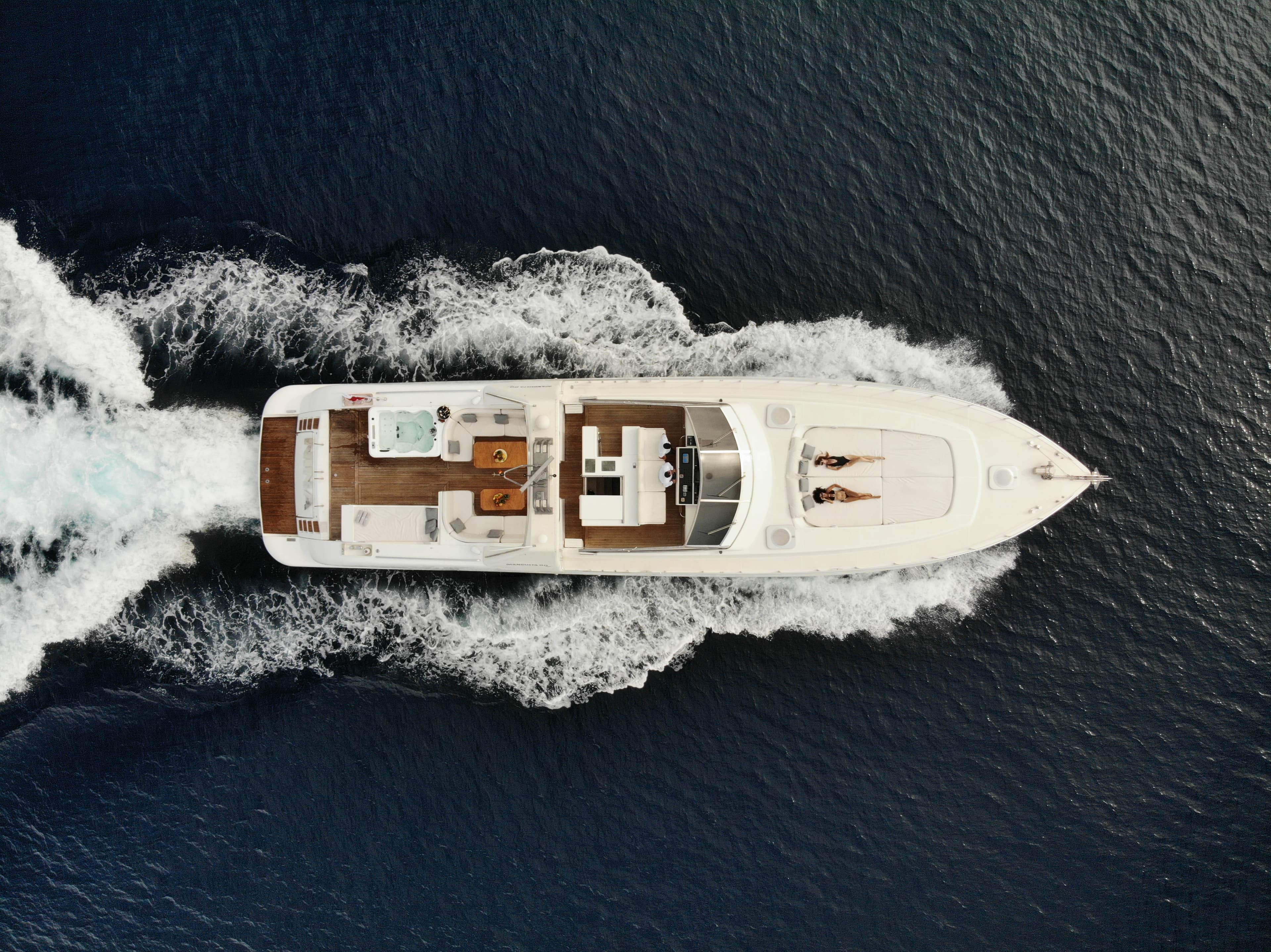 Mangusta 80 "Nina" exterior — yacht charter Marbella