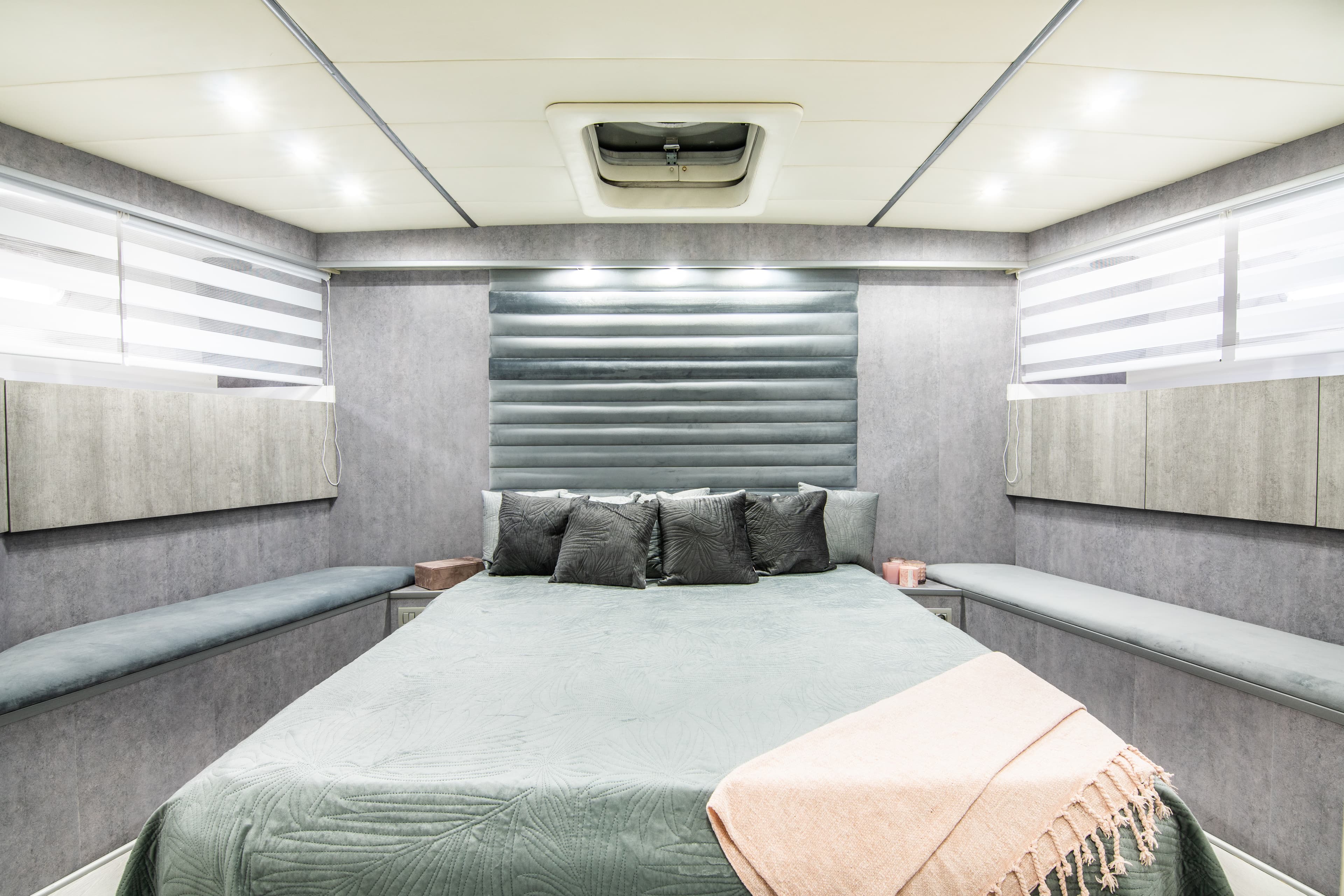 Mangusta 80 "Nina" interior — luxury yacht Marbella