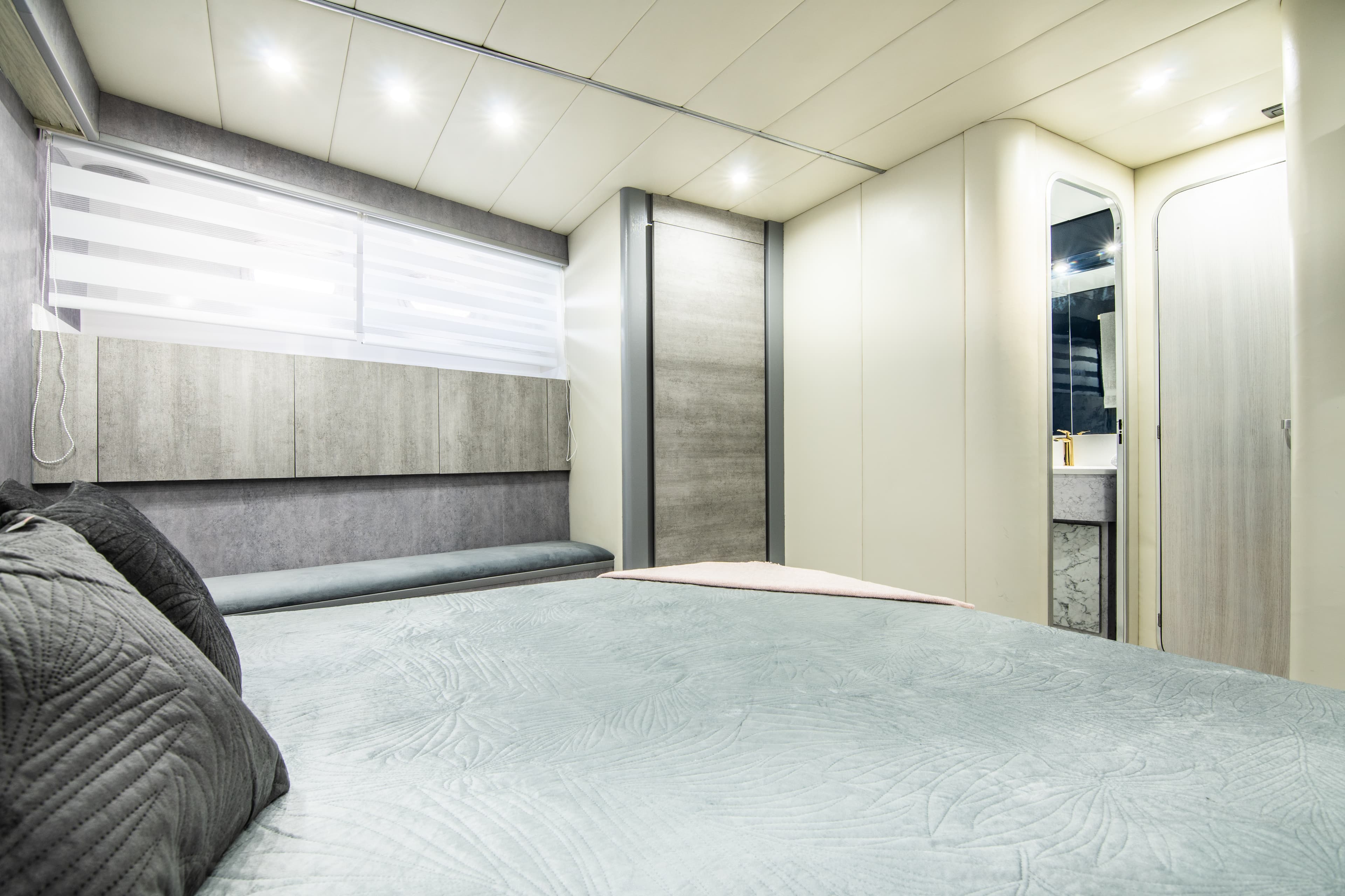 Mangusta 80 "Nina" interior — luxury yacht Marbella