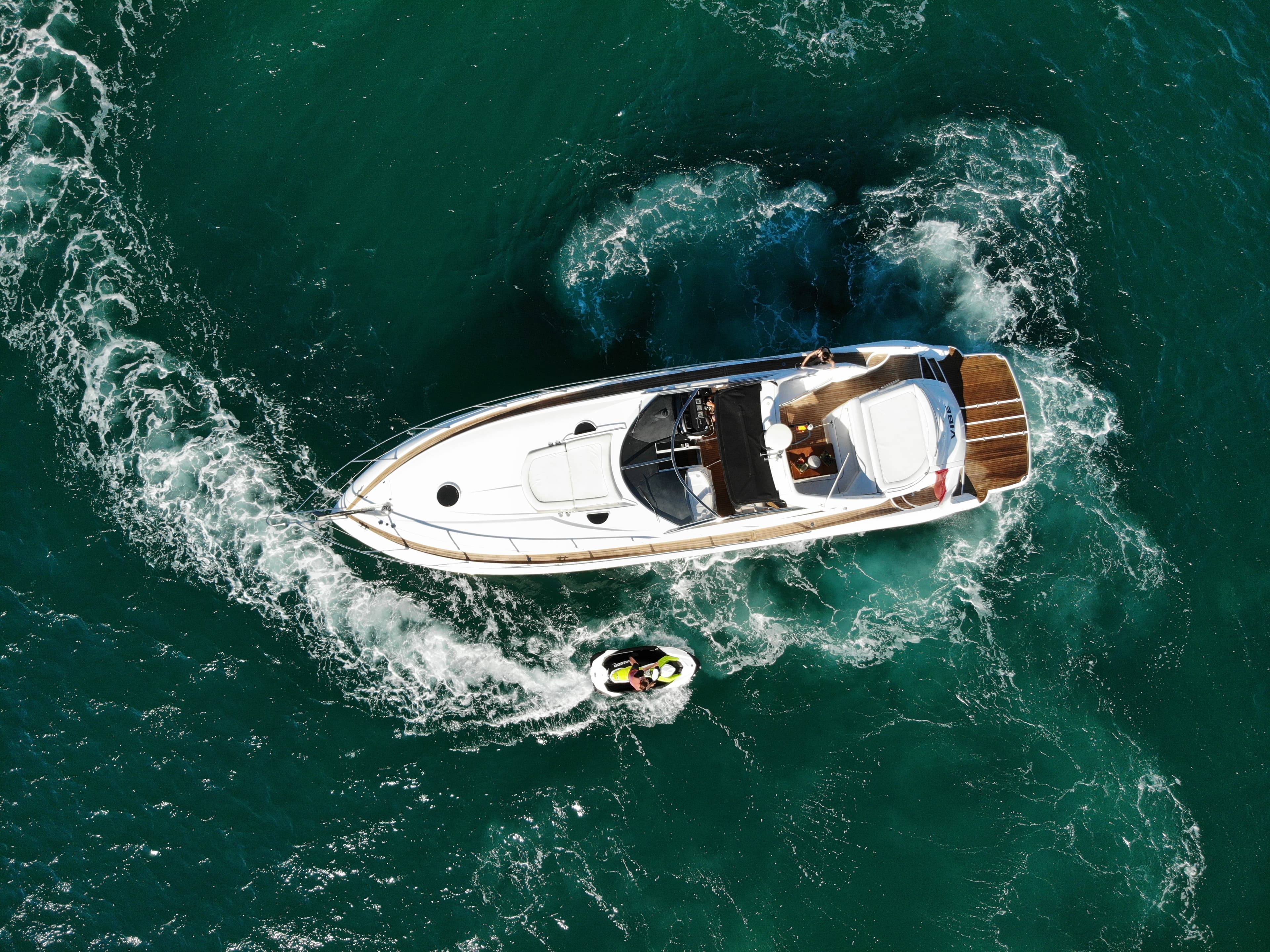 Sunseeker Predator 55 "Vibe" exterior — yacht charter Marbella