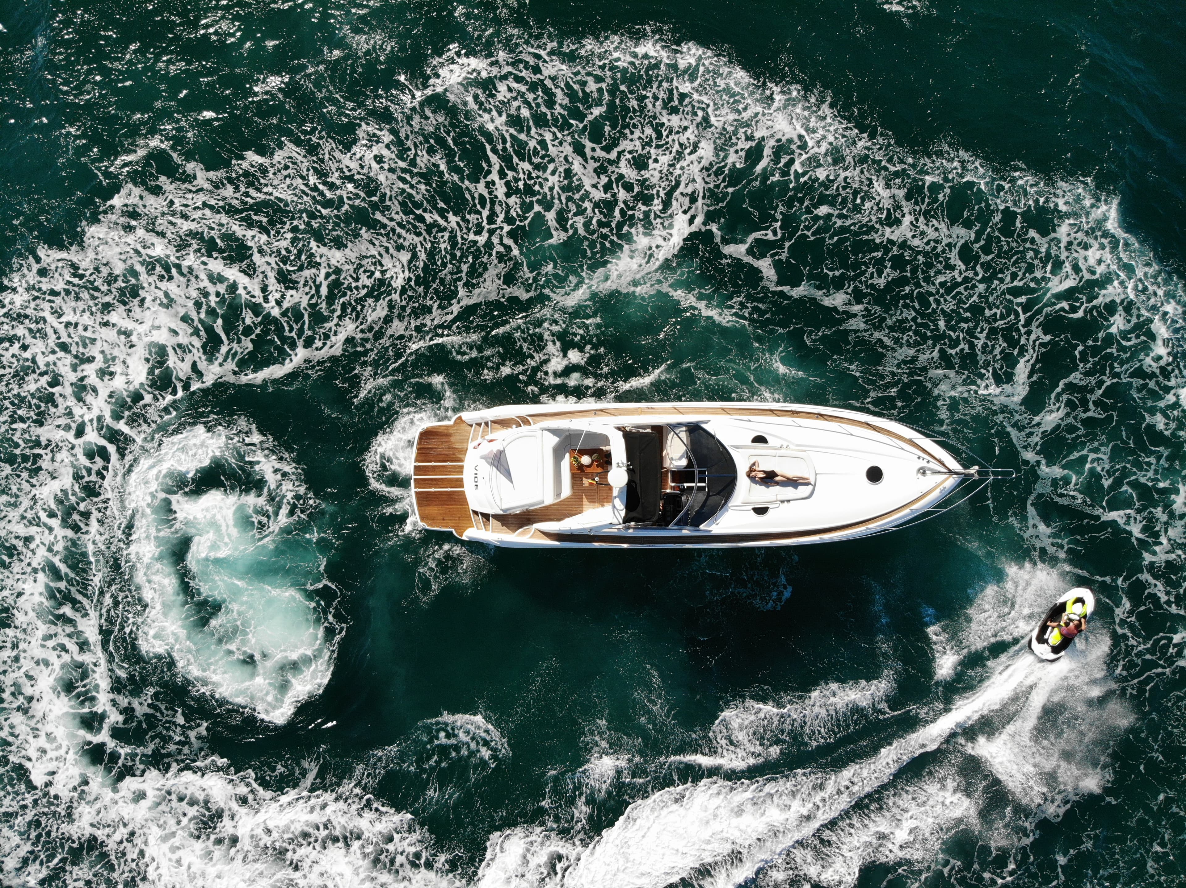 Sunseeker Predator 55 "Vibe" exterior — yacht charter Marbella