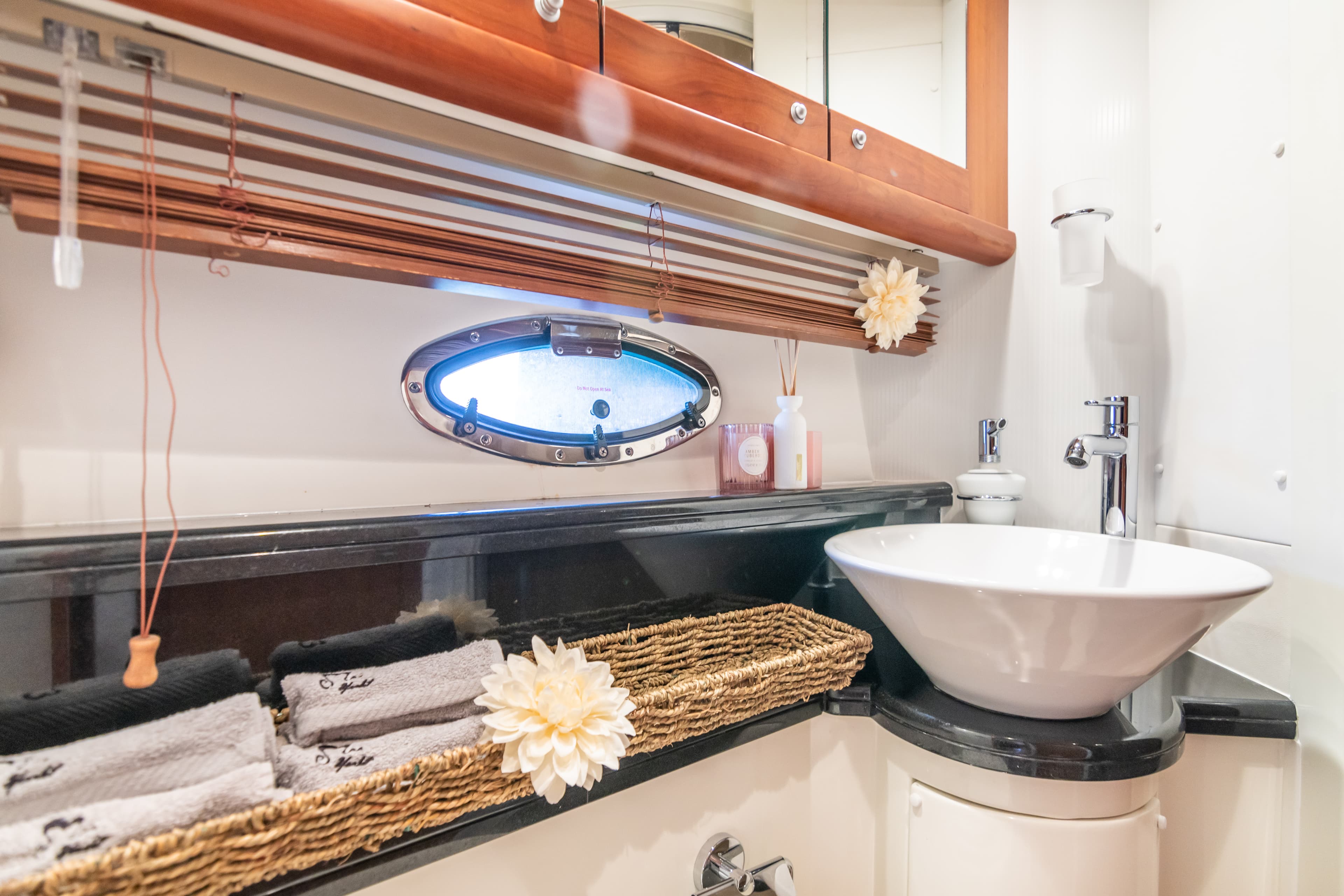 Sunseeker Predator 55 "Vibe" interior — luxury yacht Marbella