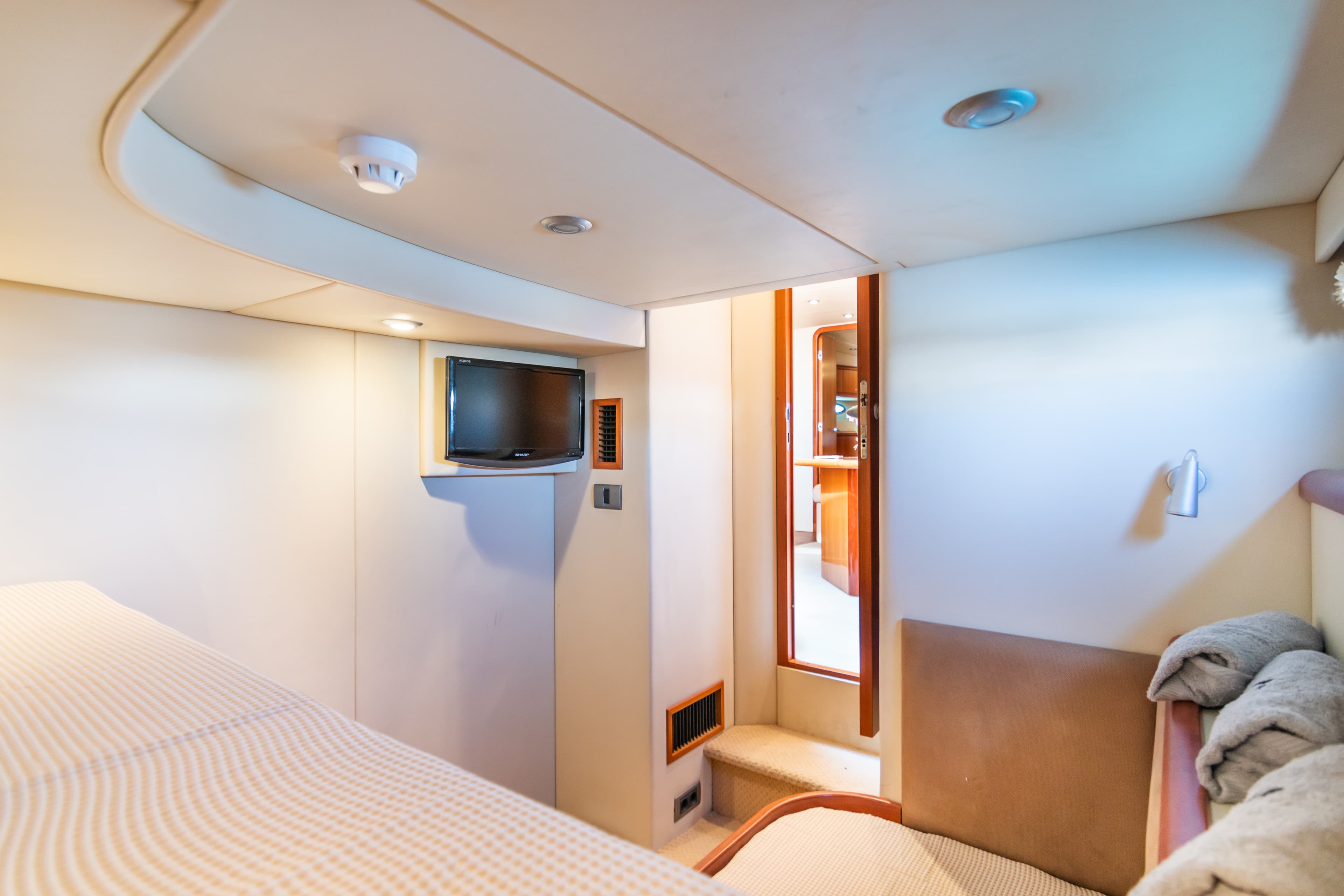 Sunseeker Predator 55 "Vibe" interior — luxury yacht Marbella